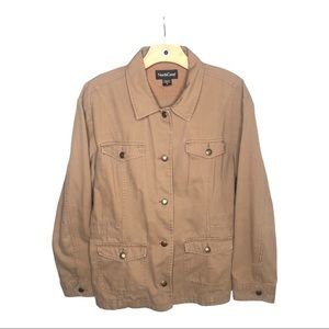 NorthCrest Khaki Utility Jacket Tan XL